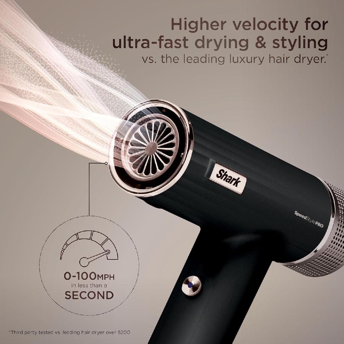 Shark HD752EU SpeedStyle Pro 5in1  1750 watt Ionic hair dryer black