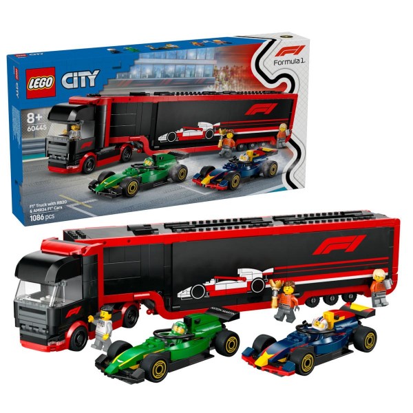 LEGO®  City F1 Truck With RB20 & AMR24 F1 Cars (60445)