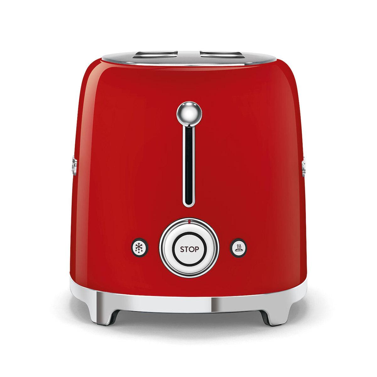 Smeg TSF01RDEU Φρυγανιέρα 2 Θέσεων 950 watt red